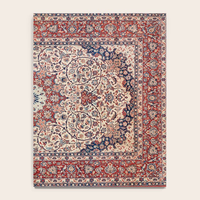 Esfahan Central Persian Antique Rug Print Notebook Gallery Image 4