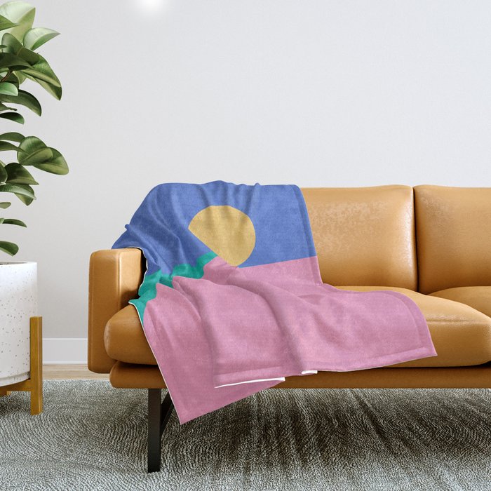 Simplistic Landscape XIX Throw Blanket Gallery Image 1