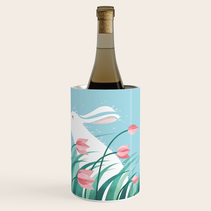 Rabbit Resting, Sky Blue Version Wine Chiller Gallery Image 3