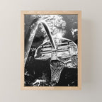 Black And White Basketball Art Mini Art Print Gallery Image 1