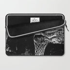 Black And White Basketball Art Laptop Sleeve Gallery Image 2