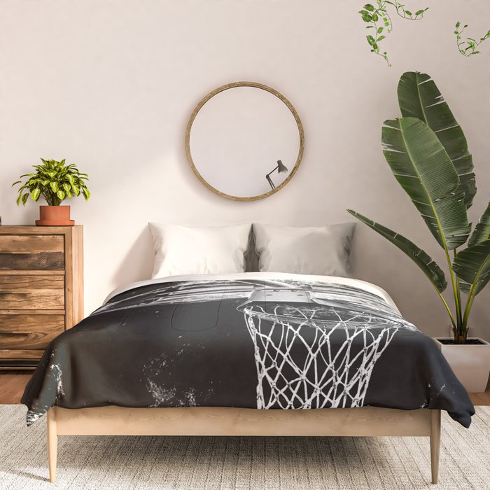 Black And White Basketball Art Comforter Gallery Image 3