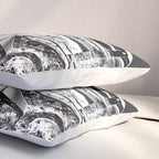 Black And White Basketball Art Pillow Sham Gallery Image 3