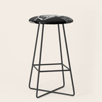 Black And White Basketball Art Stool Gallery Image 1