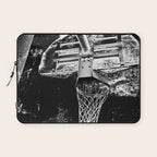 Black And White Basketball Art Laptop Sleeve Gallery Image 1
