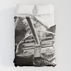 Black And White Basketball Art Duvet Cover Gallery Image 6