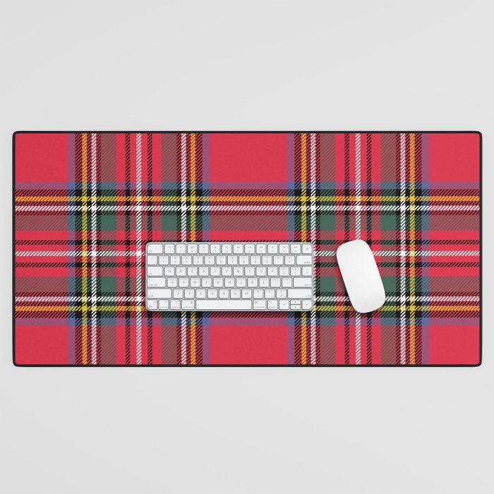 Red Tartan Desk Mat Gallery Image 1