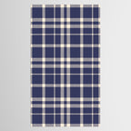 Denim Blue & White Festive Plaid Tablecloth Gallery Image 2