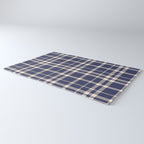 Denim Blue & White Festive Plaid Rug Gallery Image 3