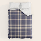 Denim Blue & White Festive Plaid Comforter Gallery Image 6