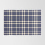 Denim Blue & White Festive Plaid Rug Gallery Image 2