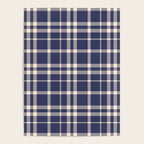 Denim Blue & White Festive Plaid Poster Gallery Image 4