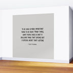 To Be Kind Is More Important... F. Scott Fitzgerald Quote Wall Mural Gallery Image 2