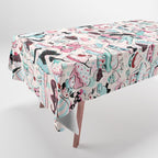 Cupcake Dolls Pattern Tablecloth Gallery Image 1