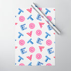 Cast Your Vote | Hand-Lettered Pattern in White Wrapping Paper Gallery Image 1