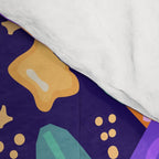 Christmas pattern in purple Comforter Gallery Image 4