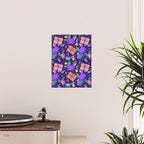 Christmas pattern in purple Poster Gallery Image 2