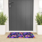 Christmas pattern in purple Welcome Mat Gallery Image 3