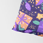 Christmas pattern in purple Pillow Sham Gallery Image 4