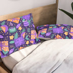 Christmas pattern in purple Pillow Sham Gallery Image 2