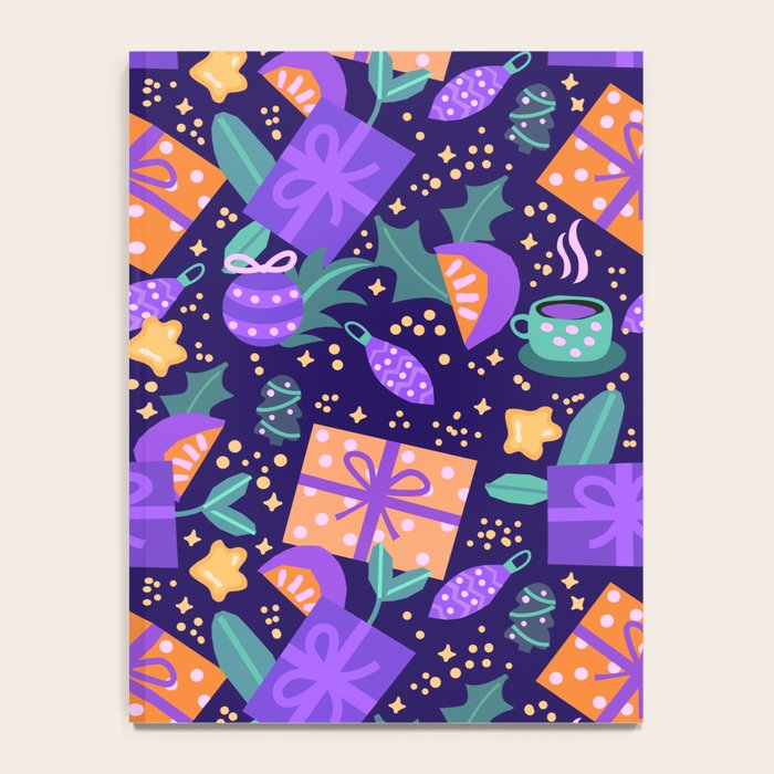 Christmas pattern in purple Notebook Gallery Image 4