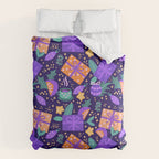 Christmas pattern in purple Comforter Gallery Image 6