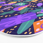 Christmas pattern in purple Bath Mat Gallery Image 3