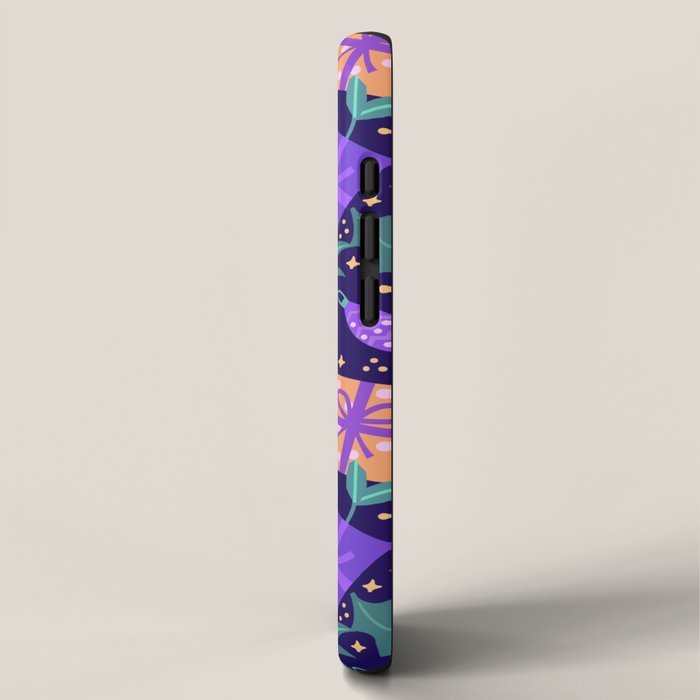 Christmas pattern in purple iPhone Case Gallery Image 2