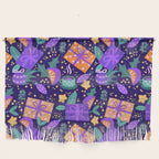 Christmas pattern in purple Wall Hanging Gallery Image 1