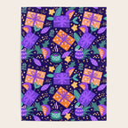 Christmas pattern in purple Poster Gallery Image 4