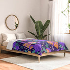 Christmas pattern in purple Comforter Gallery Image 2