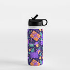 Christmas pattern in purple Water Bottle Gallery Image 1