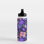 Christmas pattern in purple Water Bottle Gallery Image 3