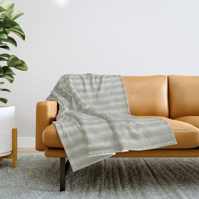 Ribbed (Sage) Throw Blanket Gallery Image 1