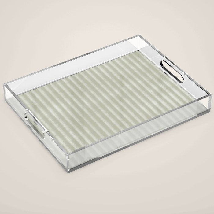 Ribbed (Sage) Acrylic Tray Gallery Image 1
