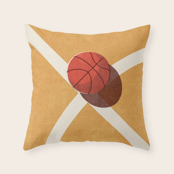 BALLS / Basketball (Indoor) Throw Pillow Gallery Image 1