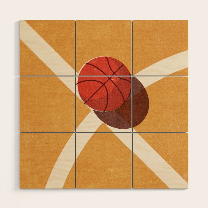 BALLS / Basketball (Indoor) Wood Wall Art Gallery Image 1