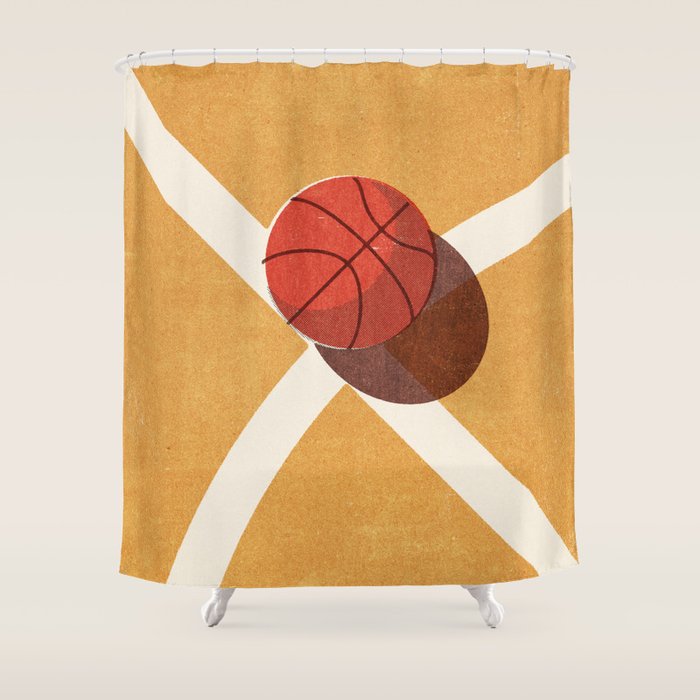 BALLS / Basketball (Indoor) Shower Curtain Gallery Image 1