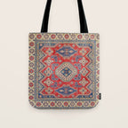 Precious Labryrinth Kazak Persian Handmade Rugs  Tote Bag Gallery Image 1