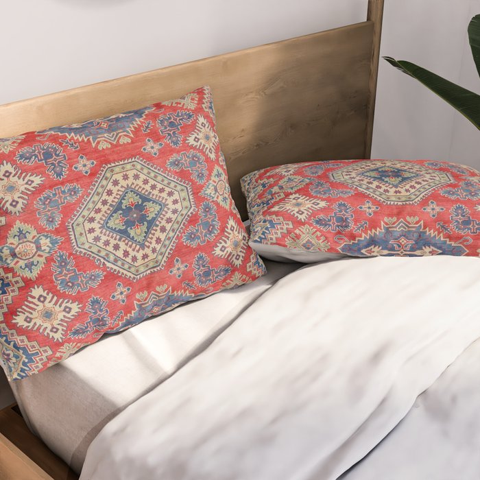 Precious Labryrinth Kazak Persian Handmade Rugs  Pillow Sham Gallery Image 2
