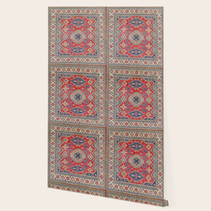 Precious Labryrinth Kazak Persian Handmade Rugs  Wallpaper Gallery Image 2