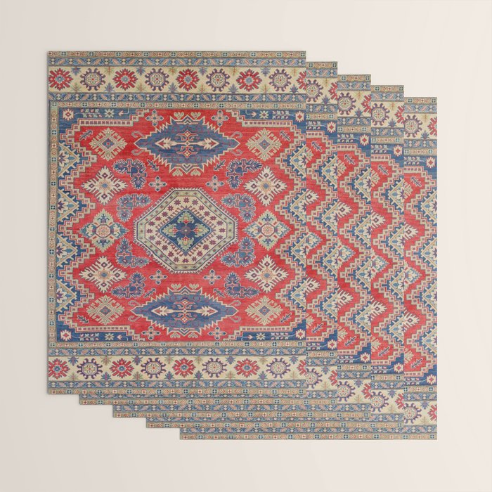 Precious Labryrinth Kazak Persian Handmade Rugs  Wrapping Paper Gallery Image 3