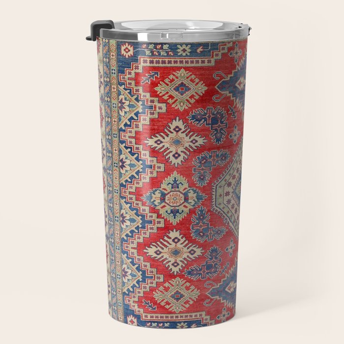 Precious Labryrinth Kazak Persian Handmade Rugs  Travel Mug Gallery Image 3