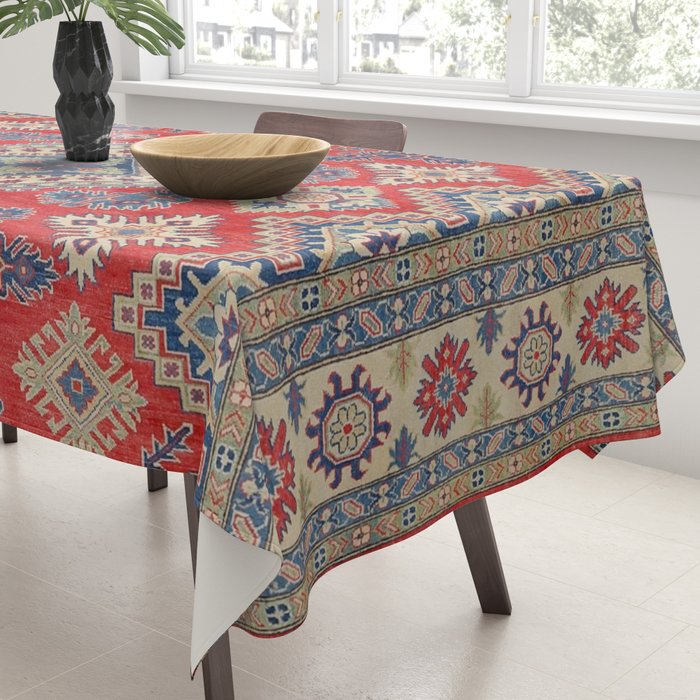 Precious Labryrinth Kazak Persian Handmade Rugs  Tablecloth Gallery Image 3