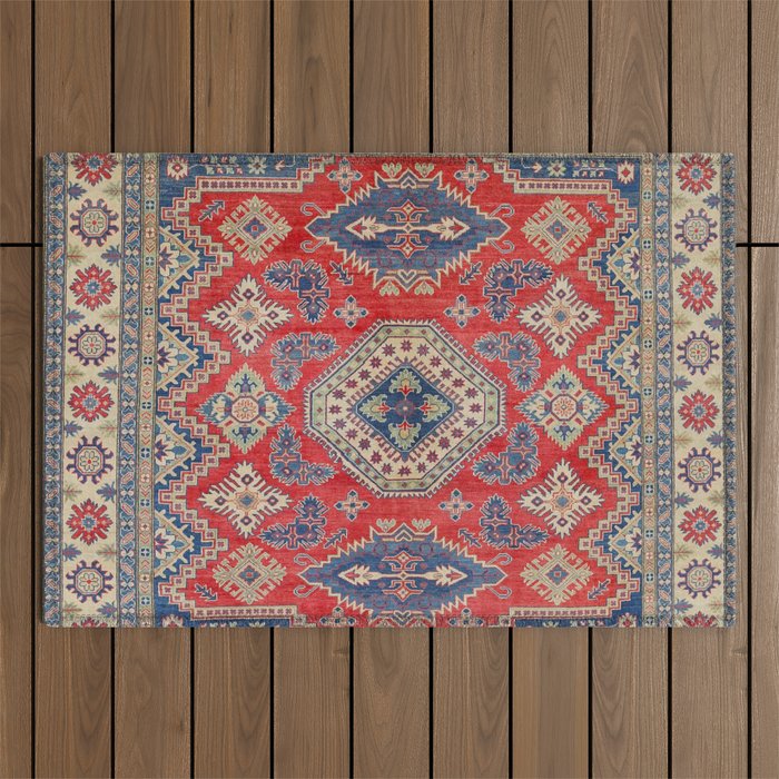 Precious Labryrinth Kazak Persian Handmade Rugs  Outdoor Rug Gallery Image 1