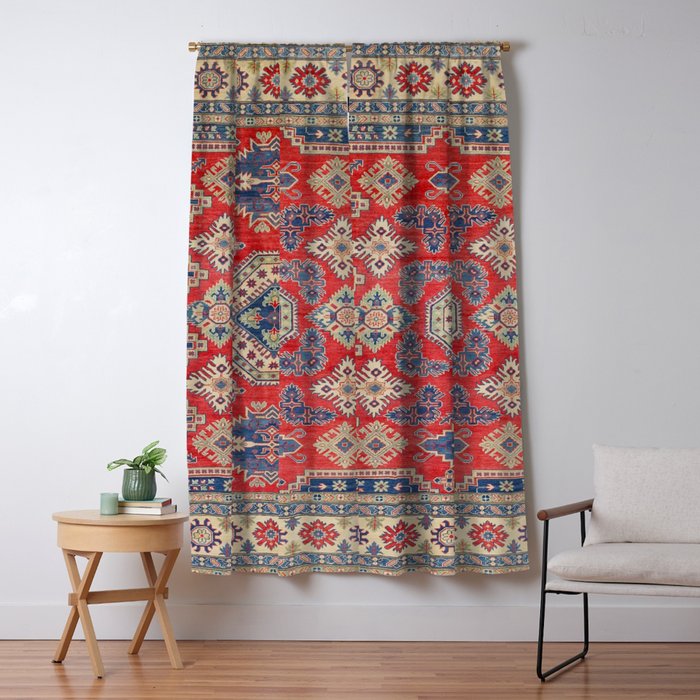 Precious Labryrinth Kazak Persian Handmade Rugs  Window Curtain Gallery Image 5