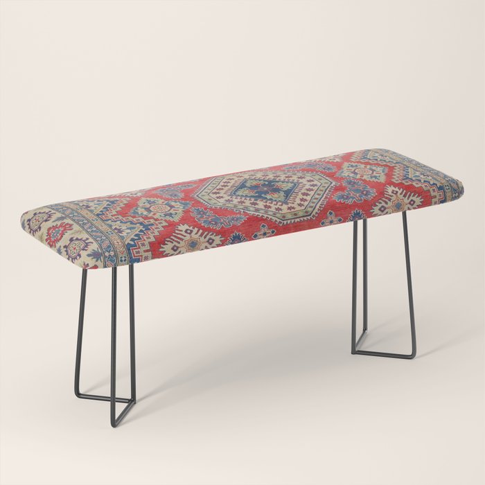 Precious Labryrinth Kazak Persian Handmade Rugs  Bench Gallery Image 1