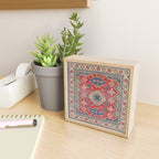 Precious Labryrinth Kazak Persian Handmade Rugs  Mini Art Print Gallery Image 2