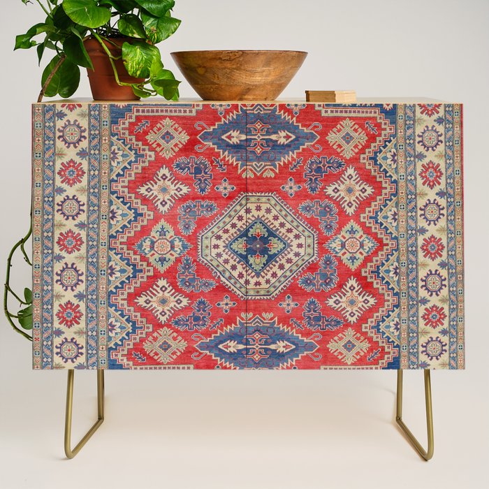 Precious Labryrinth Kazak Persian Handmade Rugs  Credenza Gallery Image 1