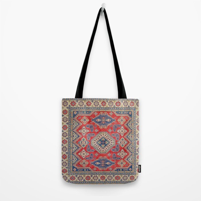 Precious Labryrinth Kazak Persian Handmade Rugs  Tote Bag Gallery Image 2